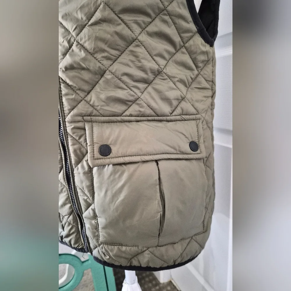 Onepiece Champ Quilted Vest Olive Green Unisex Men’s S Puffer Snap Pocket